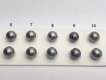 Tahitian Matched Pairs Loose Pearls, AA 9-9.5mm, Round Multi Colors, #631