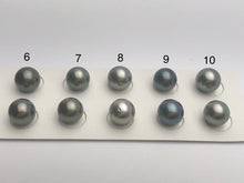 Tahitian Matched Pairs Loose Pearls, AA 9.5-10mm, Round Multi Colors, #635