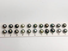 10.5-11mm Tahitian Pearls Semi-Round, AA, Loose Matched Pairs 11mm (206)