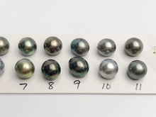 10.5-11mm Tahitian Pearls Semi-Round, AA, Loose Matched Pairs 11mm (206)