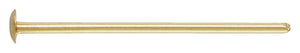 24ga Headpin .020x.50"(0.50x12.7mm) 060" Head, 14k gold filled Sterling Silver,. #4005372