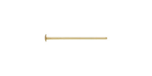 24ga Headpin .020x.50"(0.50x12.7mm) 060" Head, 14k gold filled Sterling Silver,. #4005372