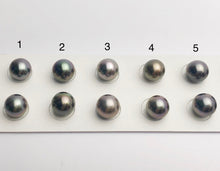 Tahitian Matched Pairs Loose Pearls, AA 9-9.5mm, Round Multi Colors, #631