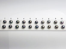 Tahitian Matched Pairs Loose Pearls, AA 9.5-10mm, Round Multi Colors, #636