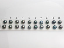 Tahitian Matched Pairs Loose Pearls, AA 11-12mm, Round Multi Colors, #637