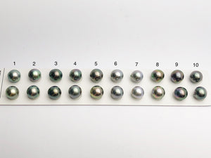 Tahitian Loose Pearls , Drop AAA, Multi Colored Matched Pairs, 11-12mm, #644