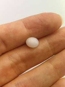 Tridacna White Clam Pearl Loose 9.34mm x 7.02mm No. 49