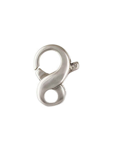 Infinity Clasp (9.0x14.5mm), Sterling Silver. #5002085