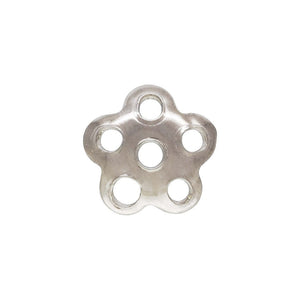 5.0mm Perforated Flower Bead Cap,  Sterling Silver. Made in USA. #5020264