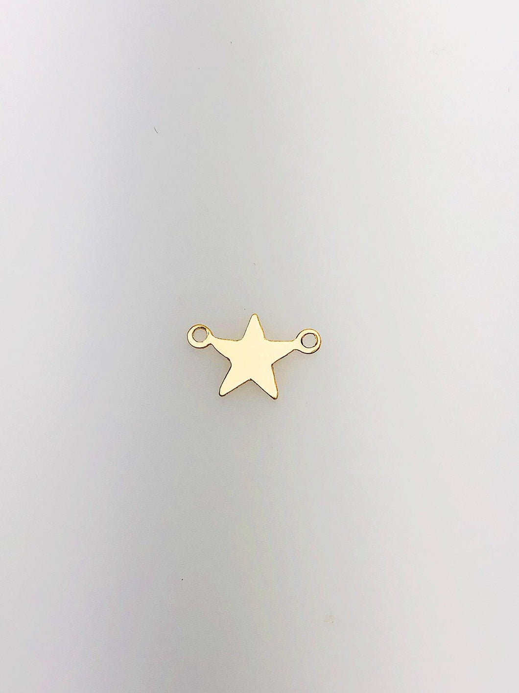 Spectacular 14K Gold Fill Star Charm w/ two Rings, 11.4x7.4mm sku #111