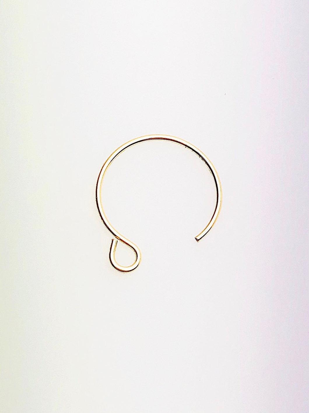 14K Gold Fill Circle Ear Wire 13.0mm (0.64mm), Made in USA - 4006601