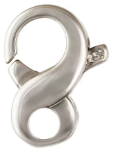 Infinity Clasp (9.0x14.5mm), Sterling Silver. #5002085