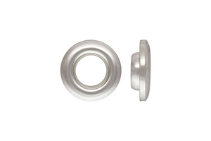 2.0mm OD Bead Grommet 1.5mm Hole, Sterling Silver. Made in USA. #5003742