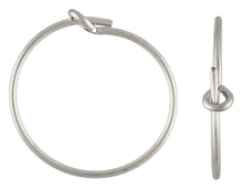 Wire Beading Hoop, .70x15.0mm, Sterling Silver. Made in USA. #5011802