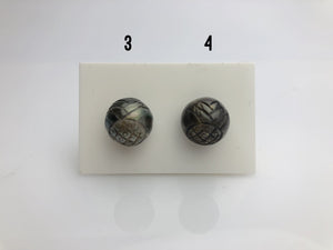 Carved Pineapple Tahitian Pearls 11-13.7mm, (749 No. 1-20)