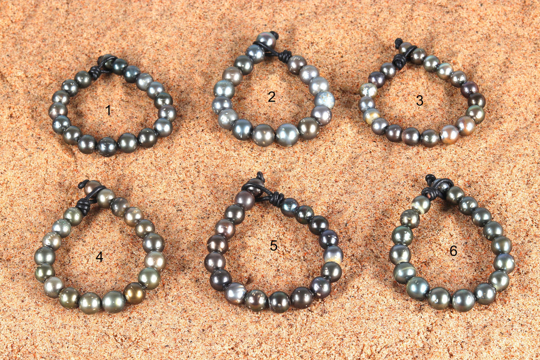 Save 60%! - Tahitian Pearl Bracelets, Tahiti Pearls A+ (PB01 No. 1-6)