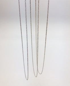 Sterling Silver Rhodium Rope Chain (S009R)