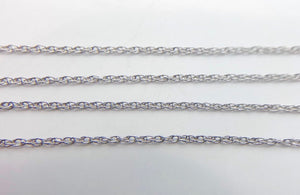 Sterling Silver Rhodium Rope Chain (S009R)