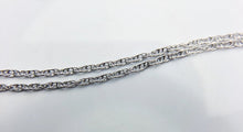 20" Sterling Silver Rhodium Finish Rop Chain 1.3mm  (S010R) 20"