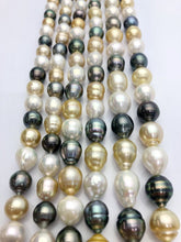 Multicolor Tahitian/South Sea/Edison Pearl Strands