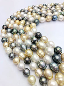 Multicolor Tahitian/South Sea/Edison Pearl Strands