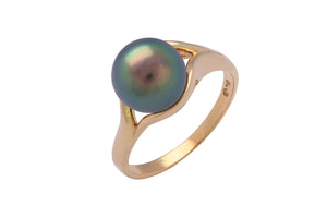 14K Gold Pearl Ring Setting (TR-036)