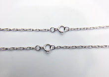 20" Sterling Silver Rhodium Finish Rop Chain 1.3mm  (S010R) 20"