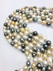 Multicolor Tahitian/South Sea/Edison Pearl Strands