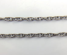 22” Sterling Silver Oxidized Finish 1.3mm Rope Chain (S010ROX/22)