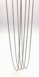 22” Sterling Silver Oxidized Finish 1.3mm Rope Chain (S010ROX/22)