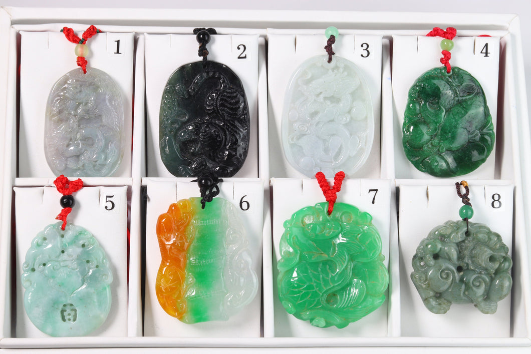 Natural Jade Pendants, Choose Your Design (JP002)