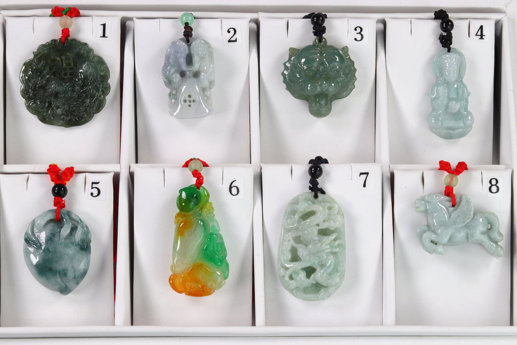 Natural Jade Pendants, Choose Your Design (JP008)