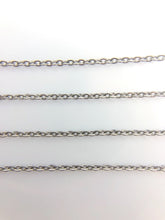 24” Sterling Oxidized Finish 1.1mm Flat Cable Chain (S1132FOX/24)