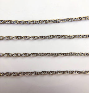 18” Sterling Oxidized Finish 1.3mm Rope Chain (S010ROX/18)