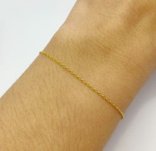 Gold Filled 8” Add a Bead Adjustable Cable Chain Bracelet 1.1mm