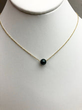 Black Tahitian Floating Pearl Necklace