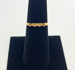 14k Gold Filled 2.4mm Bezel Stacking Ring Setting