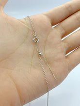 Sterling Silver Rhodium Finish 18.5” Add a Bead Adjustable Cable Chain Necklace 1.1mm