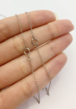 18” Sterling Silver Oxidized Flat Cable Chain Necklace 1.0mm