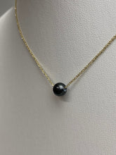 Black Tahitian Floating Pearl Necklace