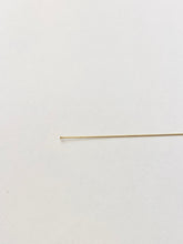 26ga Head Pins, .016" x 3.00", 14K Gold Filled