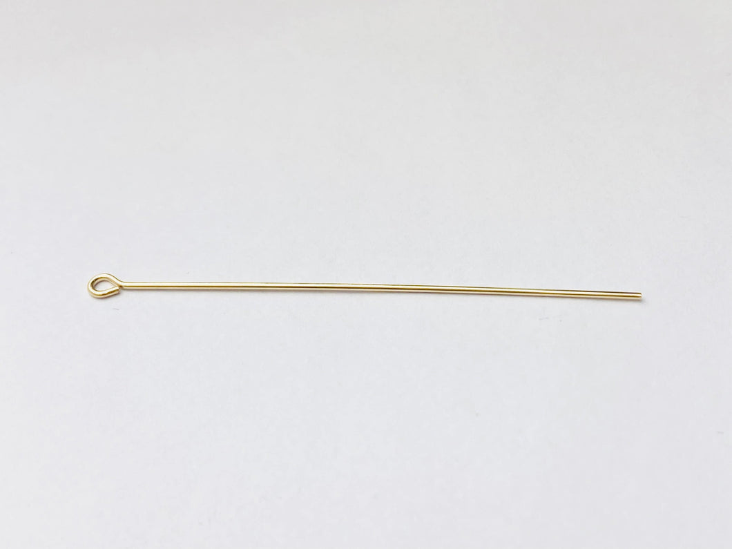 Head pin, 14k gold filled, Head pin 027 “X2” 22 gauge, 327-2.00(14KGF)