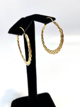 Gorgeous Braided Hoop,14k gold filled (14KGF), Sterling Silver,  Earrings sku DE-654 Small