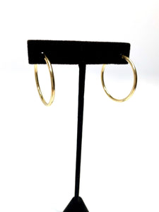 Gorgeous Bold Endless Hoop Earrings, 14k gold fill, (14KGF) sku 090 Endless 3