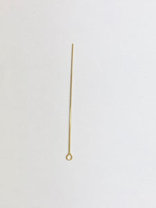 Head pin, 14k gold filled, Head pin 027 “X2” 22 gauge, 327-2.00(14KGF)