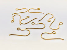 14KGF ear wire flat with no loop , 14K gold filled , sku# 439C(025)