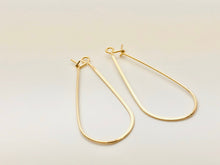 Beautiful flat 14KGF ear wire , 14K gold filled , sku# 757 - 43