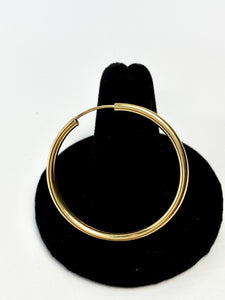 Gorgeous Bold Endless Hoop Earrings, 14k gold fill, (14KGF) sku 090 Endless 3