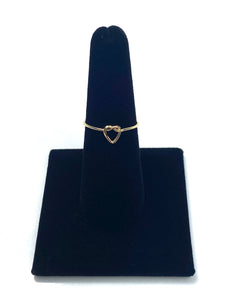 Beautiful 14KGF single heart knot ring , 14K gold filled , Sku#405K1HR7