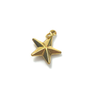 14KGF star charm , 14K gold filled , Sku # GF / CR6 / ST / D